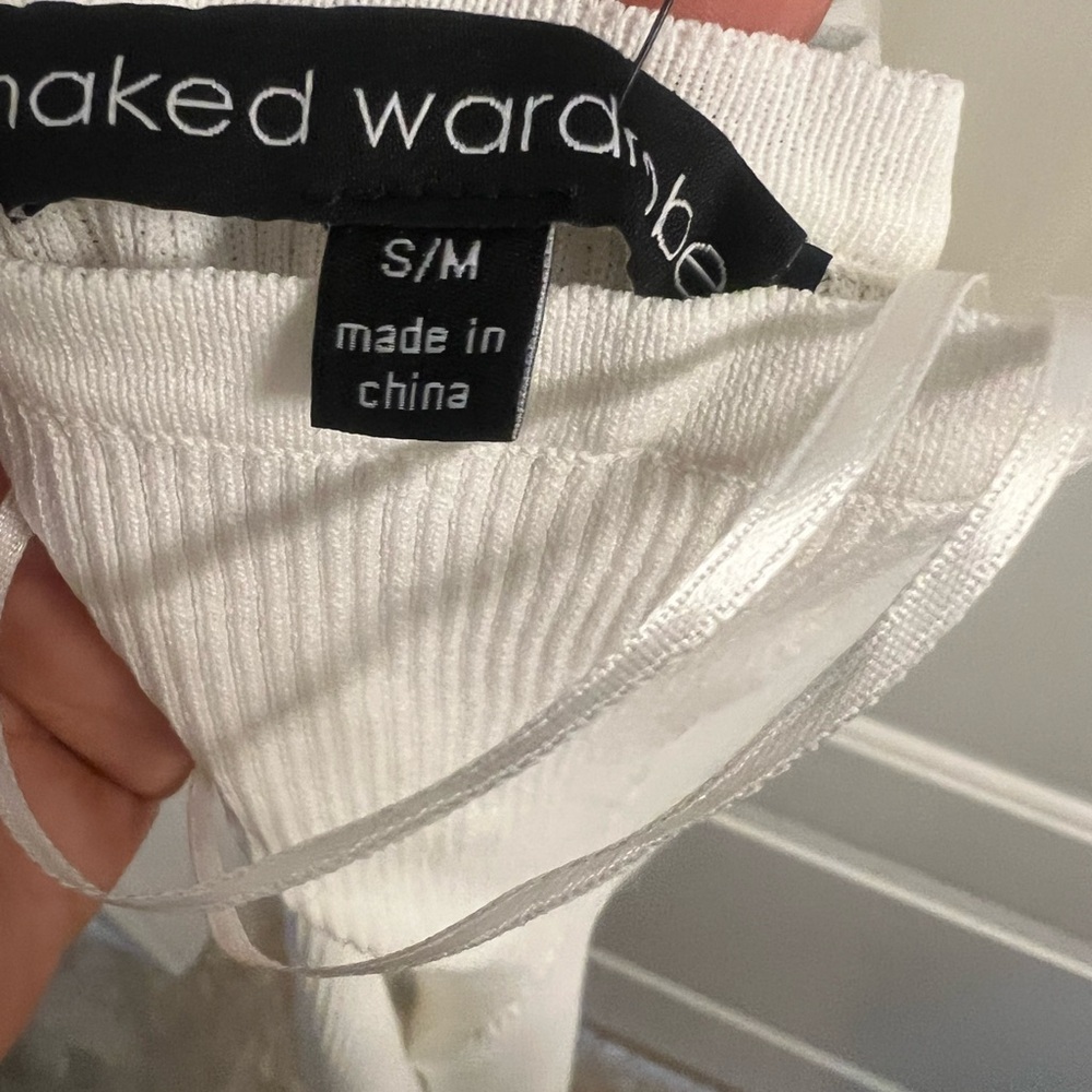 Naked Wardrobe Classic White womans top